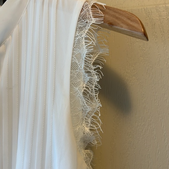 Pre-loved Tularosa Fit & Flare White Mini Dress Sz Xs - Picture 3 of 7